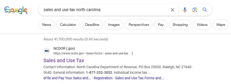 sales and use tax form