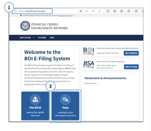 BOI E-Filing System (1 of 2)