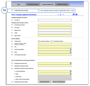 Company Applicant(s) Tab (1 of 2)
