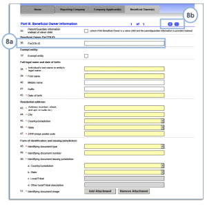 8. Complete Beneficial Owner Details 