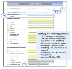 Company Applicant(s) Tab (2 of 2) 