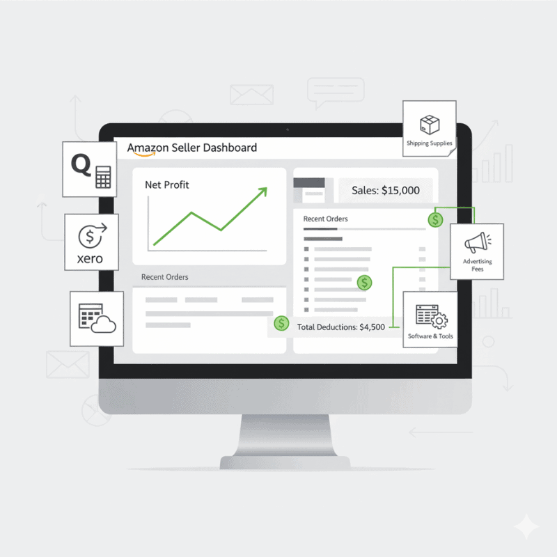 Amazon seller tax deductions for software and accounting tools