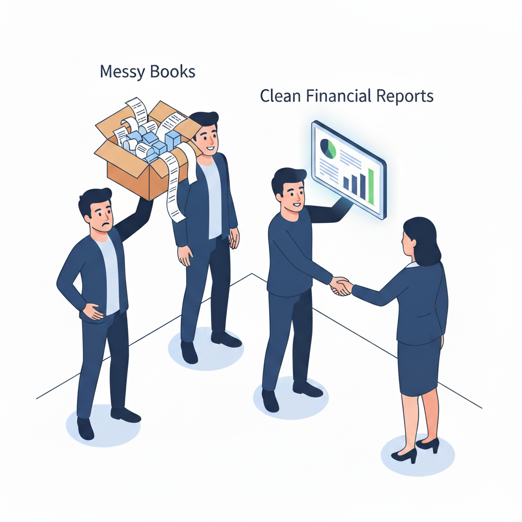 Amazon supplier chooses seller with professional accounting reports over messy receipts.