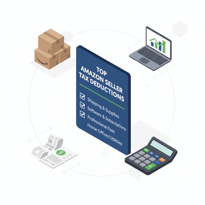 Top Amazon Seller Tax Deductions ingographic