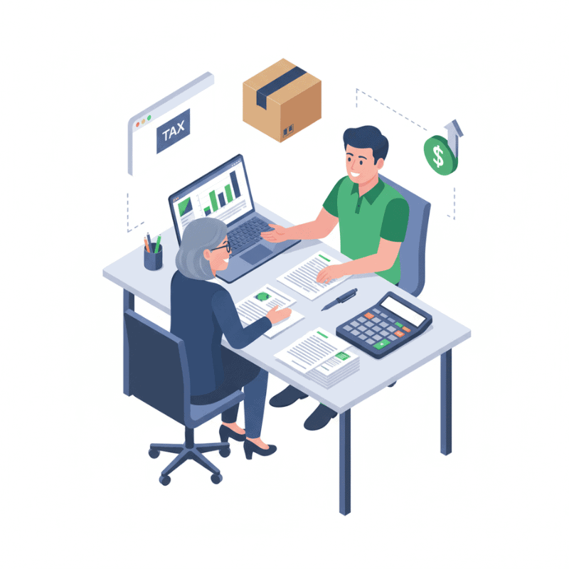professional tax help and tools for amazon sellers illustration